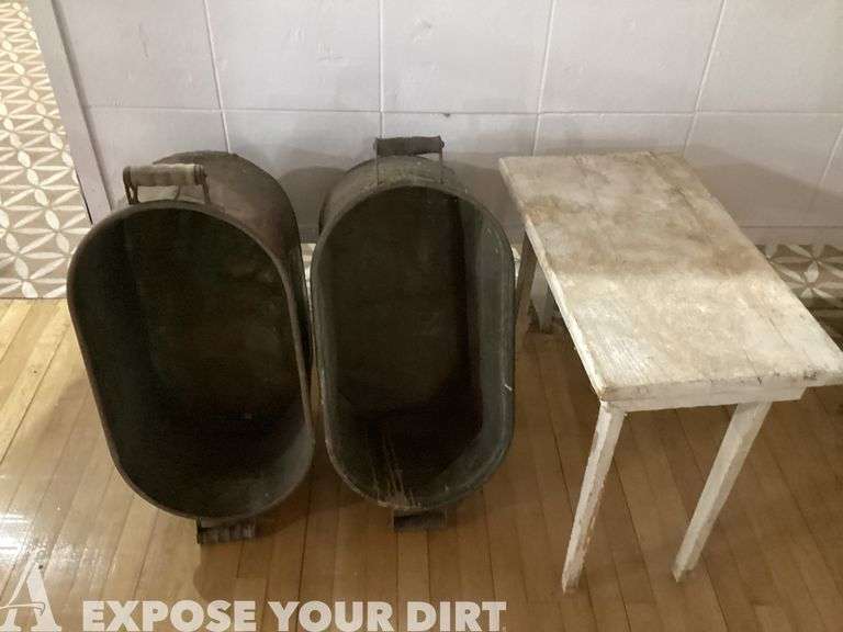 Antique Copper Wash Boilers