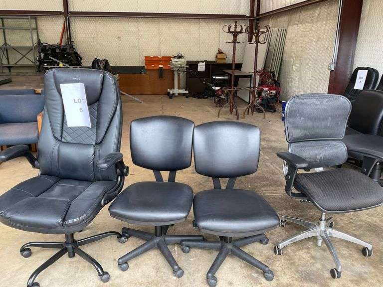 (4) assorted office chairs