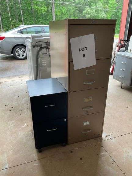 (2) file cabinets