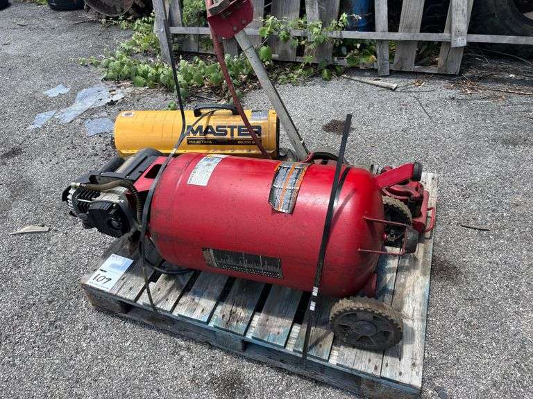 AIR COMPRESSOR, TORPEDO HEATER, PNEUMATIC JACK