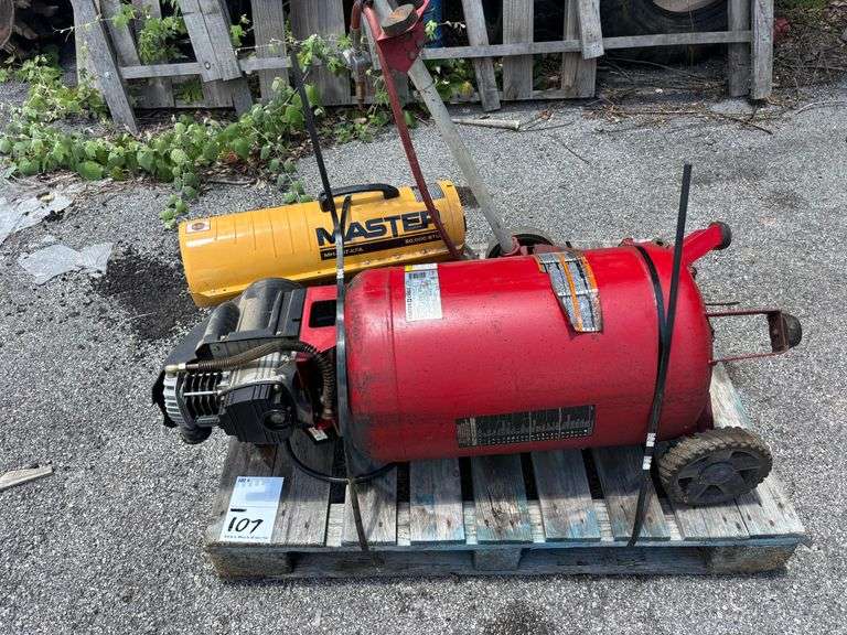 AIR COMPRESSOR, TORPEDO HEATER, PNEUMATIC JACK