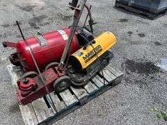 AIR COMPRESSOR, TORPEDO HEATER, PNEUMATIC JACK