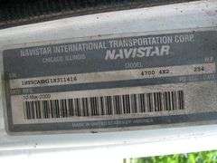 2001 INTERNATIONAL 4700 CAB & CHASSIS. VIN: 1HTSCABM11H311416
