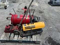AIR COMPRESSOR, TORPEDO HEATER, PNEUMATIC JACK