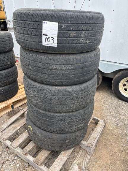 (5) FIRESTONE FIREHAWK PURSUIT TIRES