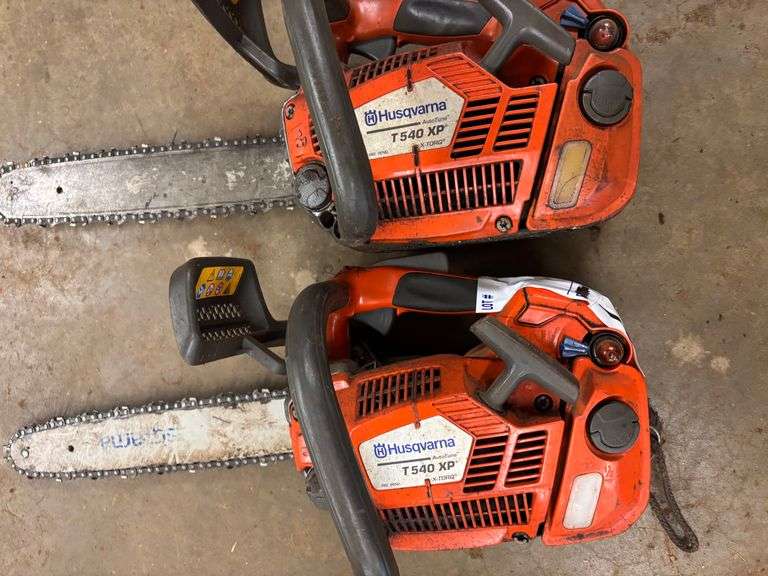 (2) HUSQVARNA T540XP CHAINSAWS