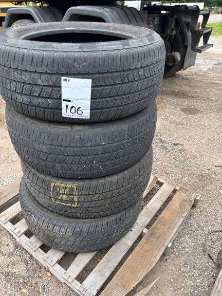(4) FIRESTONE FIREHAWK PURSUIT TIRES