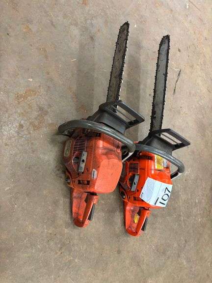 (2) HUSQVARNA 570 CHAINSAWS