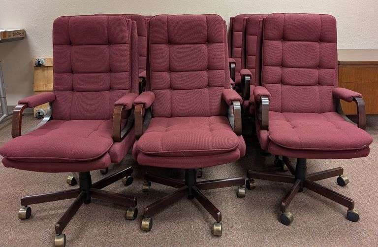 Maroon Conference Table Chairs