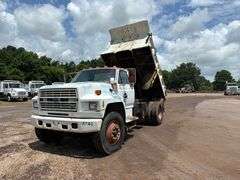 1991 FORD F-800 DUMP TRUCK - VIN: 1FDYK84A9MVA09329