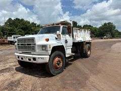1991 FORD F-800 DUMP TRUCK - VIN: 1FDYK84A9MVA09329