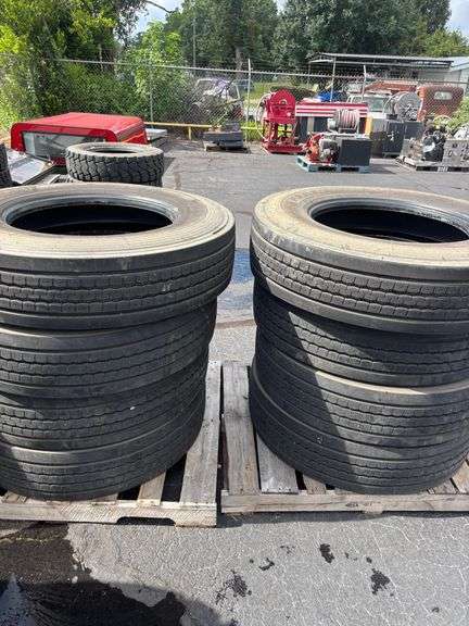 (8) TRUCK TIRES