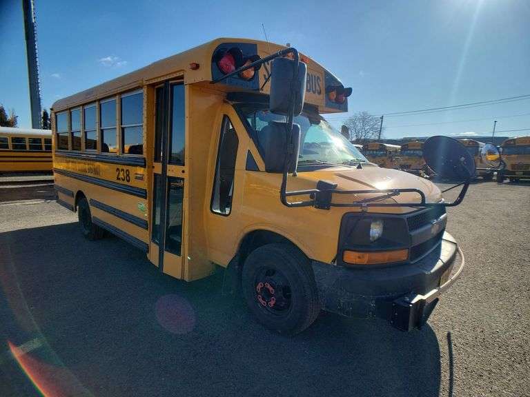 2014 CHEVROLET EXPRESS 4500 THOMAS MINOTOUR SMALL SCHOOL BUS #238