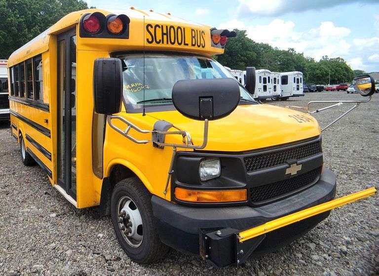 2014 CHEVROLET EXPRESS 4500 TRANS TECH SMALL SCHOOL BUS #2454