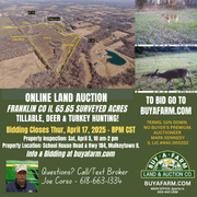 Franklin County IL 65.65+- Acres / Hunting / Tillable / 2996A