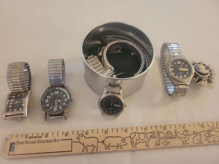 4 Men's Watches (Diamond Quartz)