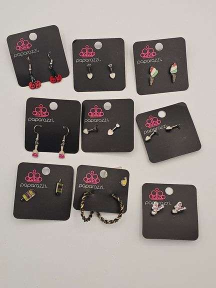 9 Pair Paparazzi Earings