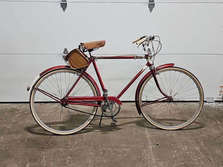 1940's-50's Victor Sports Model, 3 speed, original paint, head badge intact, tool bag