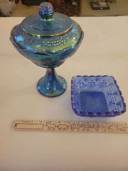 Grape Pattern Compote and Dish