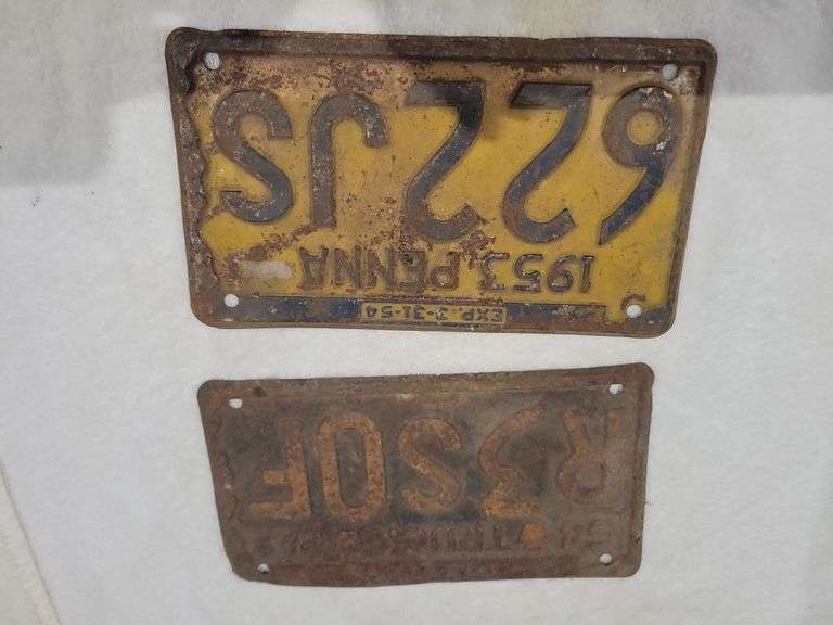 1953 and 54 Plates