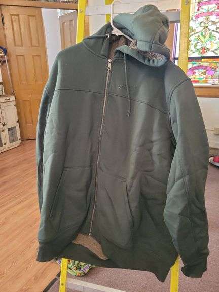 Red Head 3XL Olive Fur Lined Hooded Coat