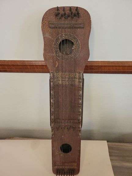 Lap String Instrument with Crackle Petina