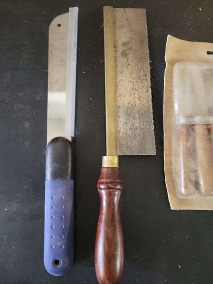 Millers Falls No. 107 Carving Tool Set, saws, and Carving Tools