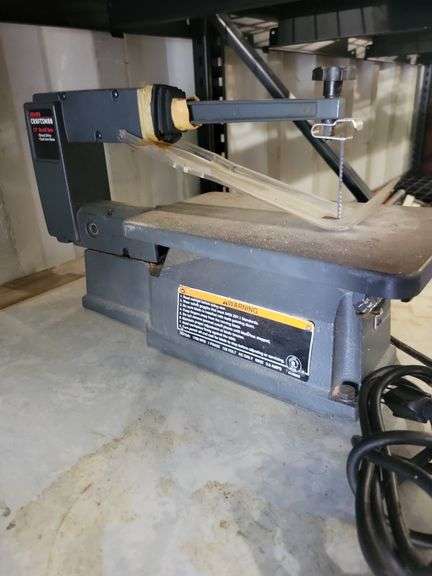 Craftsman 13" Scrool Saw on Steel Table