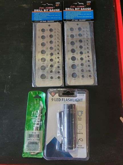 Drill Bit Gauges, Light, & Tweezer