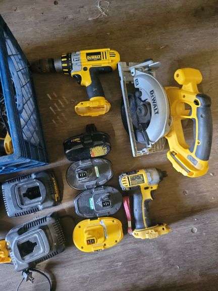 DeWalt Tools, Batteries, And Chargers (Miss Matched)