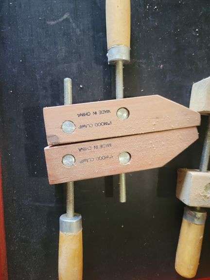 Pair 6" Wood Clamps