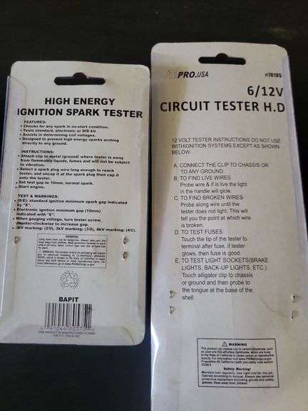 Spark and Circuit Testers