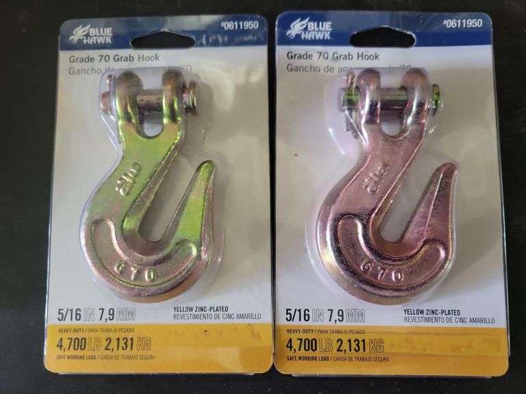 Pair 5/16" Grade 70 Grab Hooks