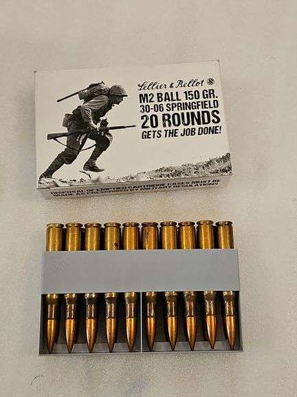 Lellier & Bellot M2 Ball 150 Gr 30-06 Springfield, 20 ct. Box