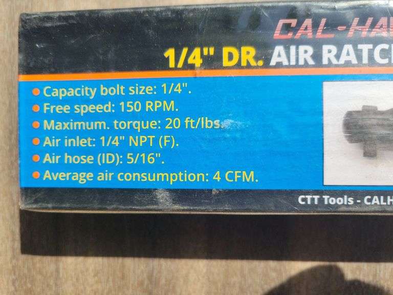 Cal Hawk 1/4" Air Rachet Wrench