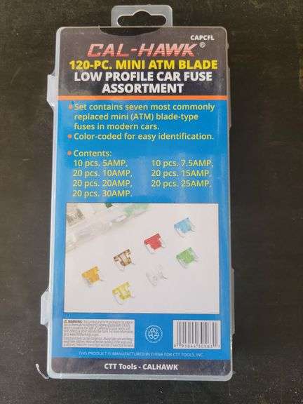 Cal-Hawk 120 Pc Mini ATM Blade Car Fuse