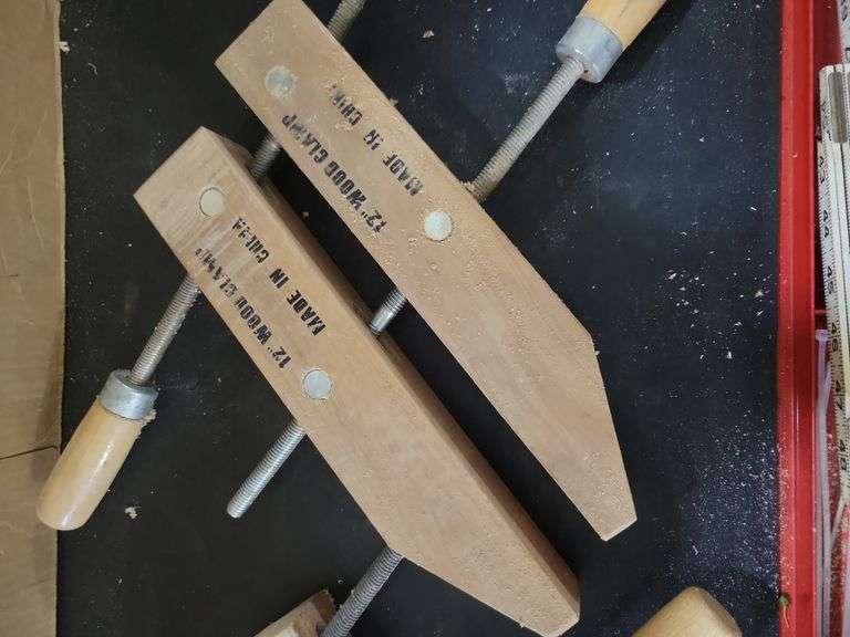 Pair 12" Wood Clamps