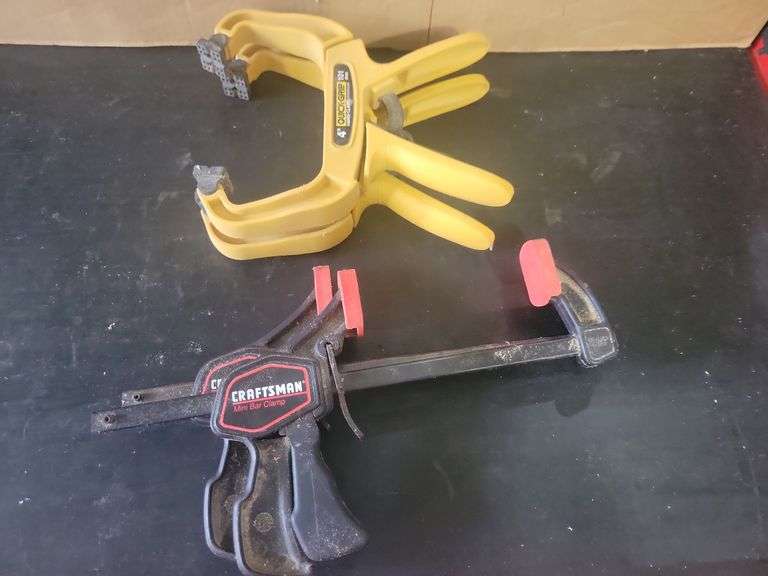 2-4" Quick Grip Clamps and 2- Craftsman Mini Bar Clamps