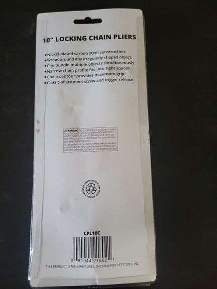 Cal Hawk 10" Locking Chain Pliers