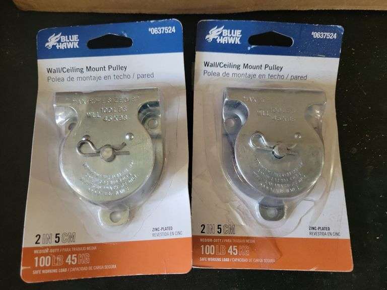Pair Wall/Ceiling Mount Pullies 2"