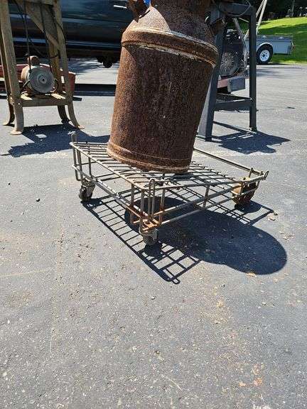 Milk Can And Cart