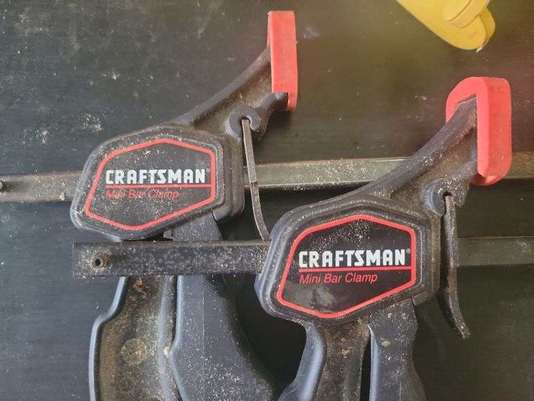 2-4" Quick Grip Clamps and 2- Craftsman Mini Bar Clamps