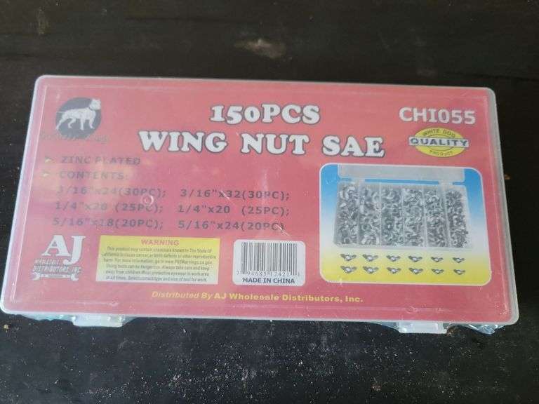 150 Pc. Wing Nut SAE Assortment