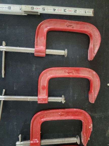 5 C-Clamps  3-5" and 2-3"