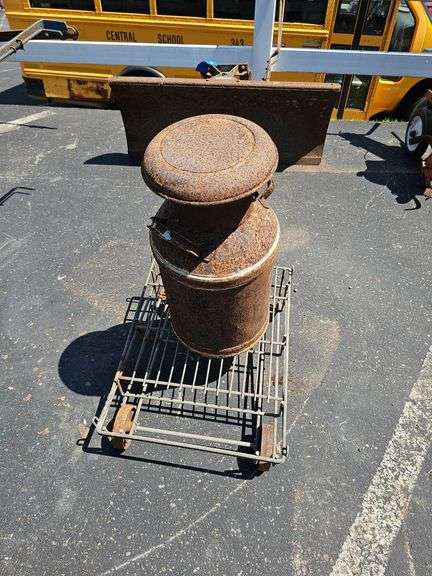 Milk Can And Cart