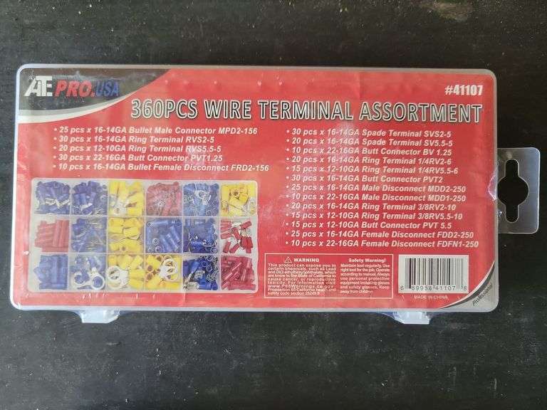 360 Pcs Wire Terminal Assortment