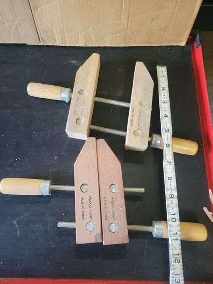 Pair 6" Wood Clamps