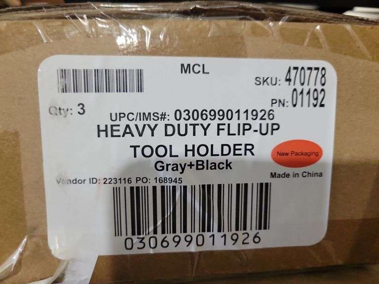 Case of 3 HD Flip Up Tool Holders