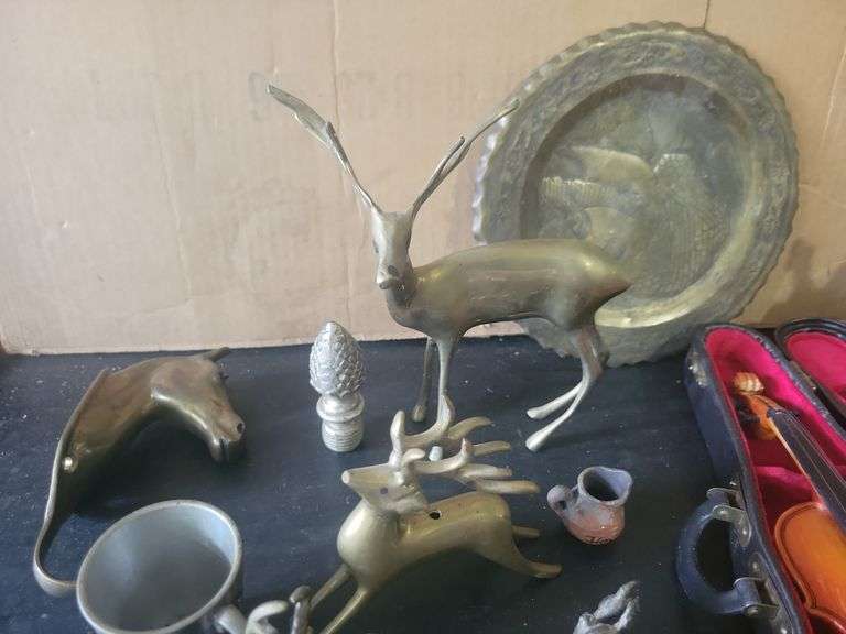 Mini Violin, Stein, and Trinkets