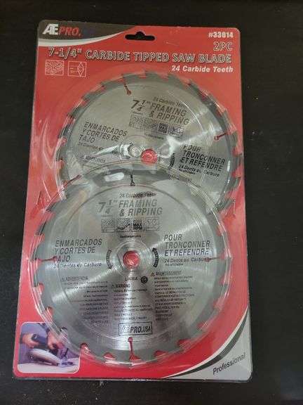 ATE Pro 2 pk. - 24 Tooth Carbide 7 1/4" Saw Blades